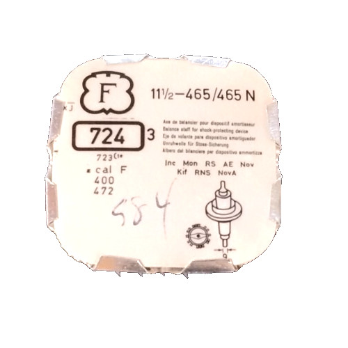 Felsa 465 465N Balance Staff Watch part #724 “3” staffs each