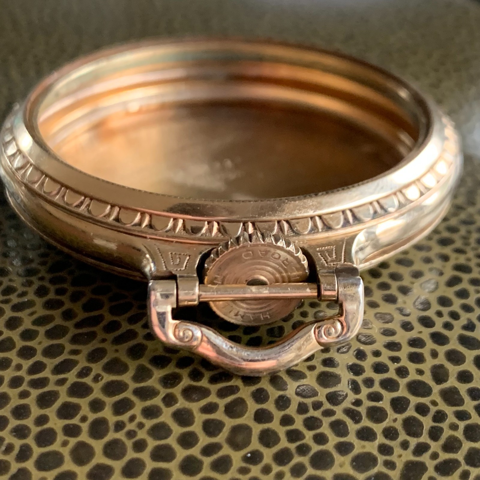 Wadsworth 10K Gold Filled BOC Railroad Case Fits Hamilton Pocket Watch #1