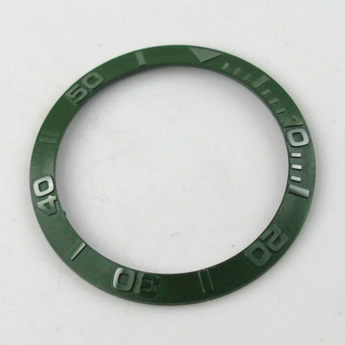 Replacement black gray Brushed Bezel Insert fit for 40MM SUB GMT Watch SKX007 70