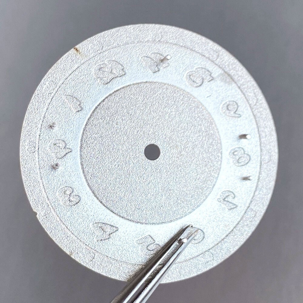 33.5mm Blue Arabic Numerals Matte Watch Dial Face For NH35 NH36 ETA2824 Movement