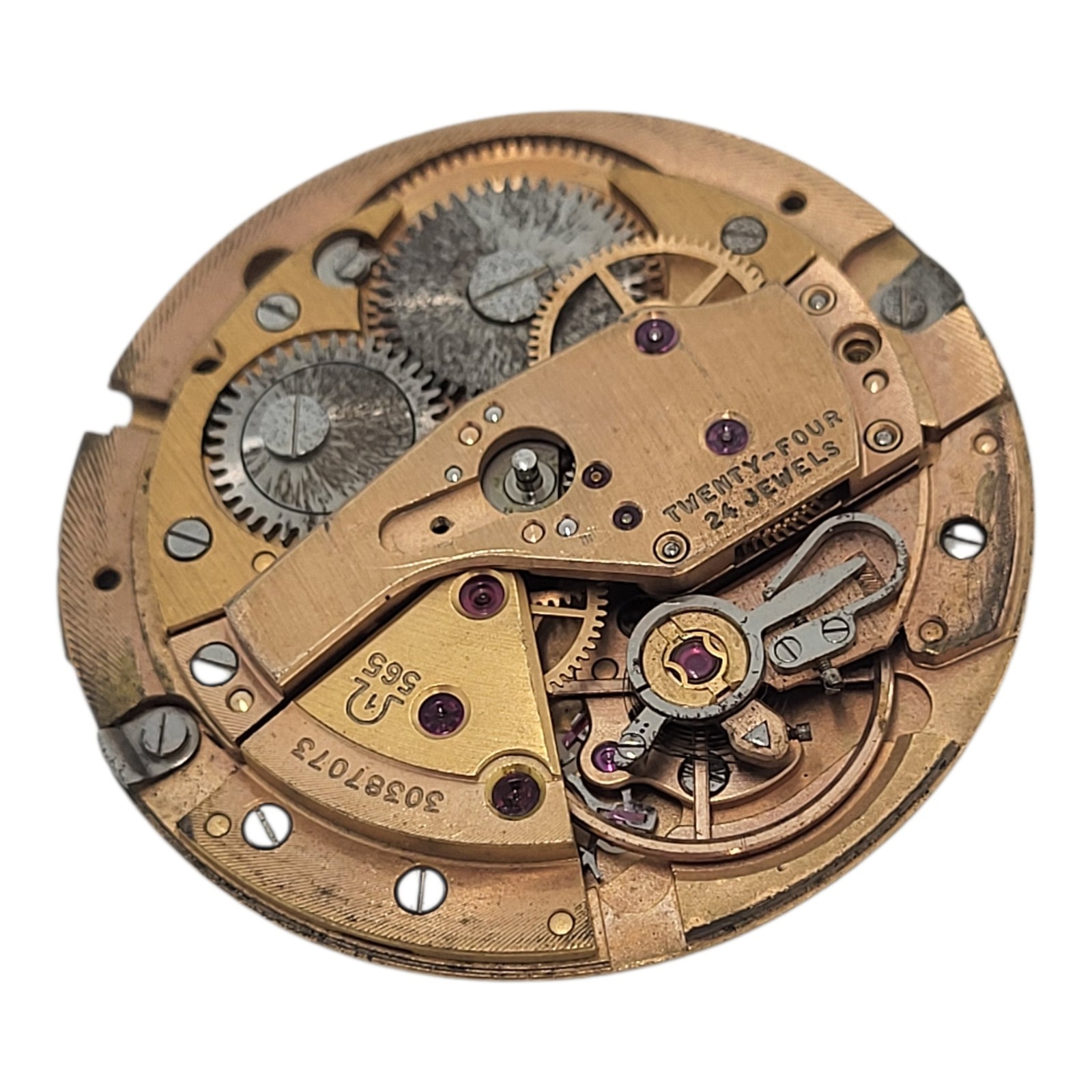 Omega Cal. 565 automatic movement, incomplete, for parts (not working)