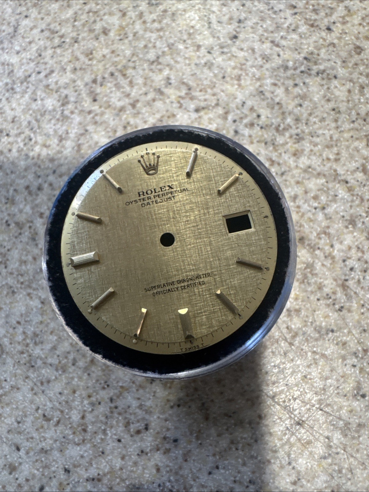 Rolex 1603 1608 Linen Datejust Dial