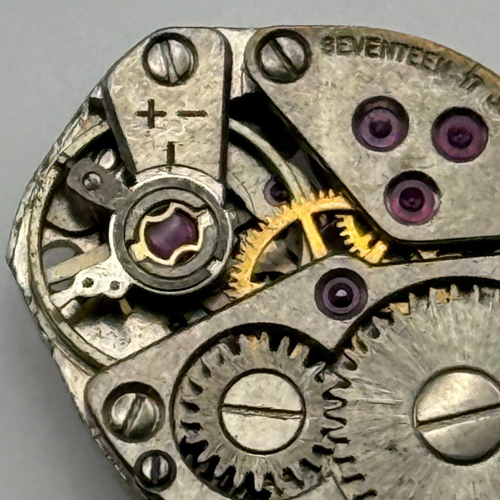FHF 609 Watch Movement Rotary 17 Jewels Swiss Manual Wind Parts Repair 15.3mm