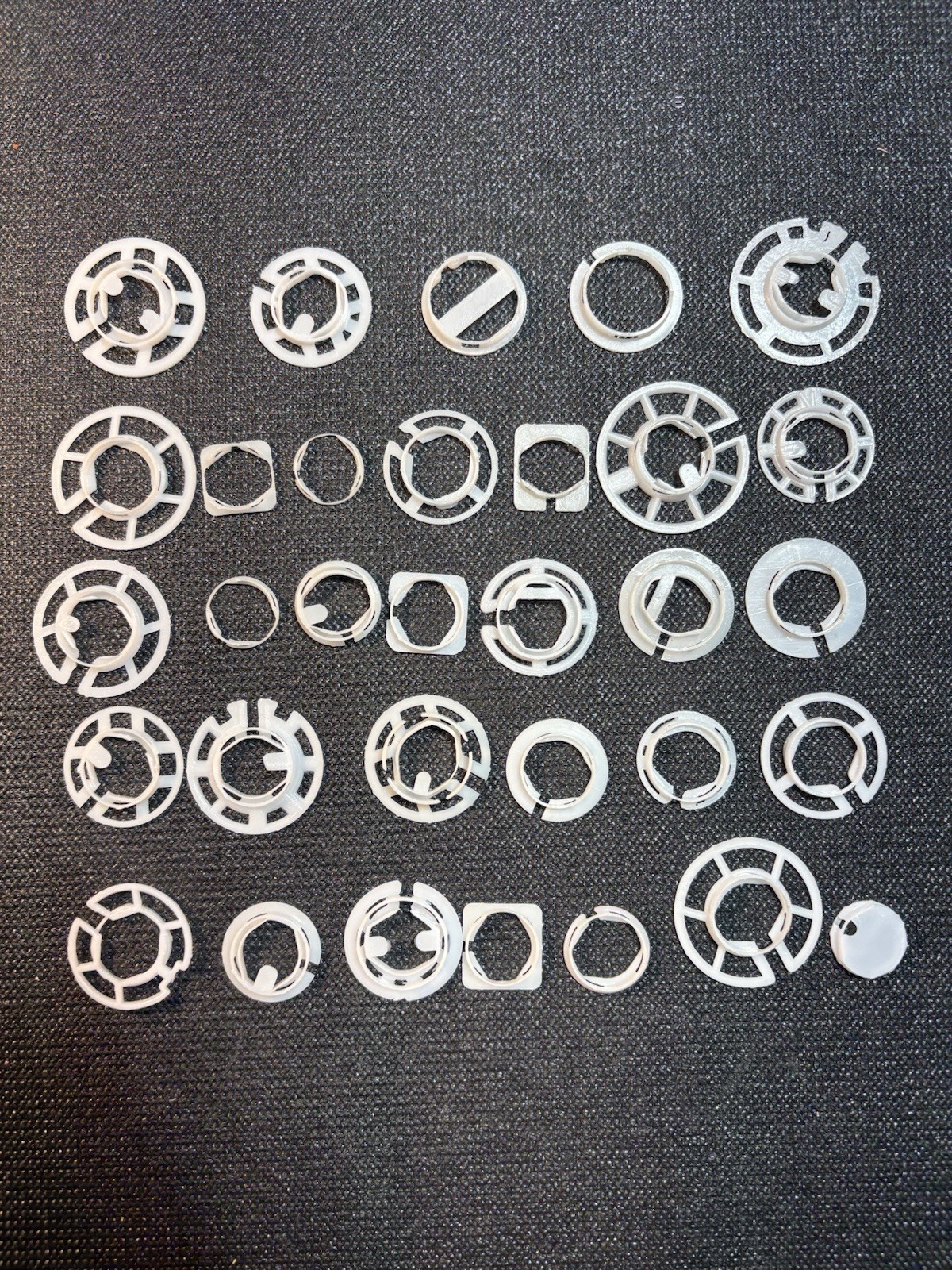 Plastic Watch Movement Holders Watchmakers Parts Lot (32) Variety,DIY,Crafts
