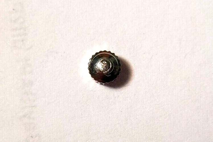 Genuine Omega CROWN S/S 3mm diameter. NEW, domed