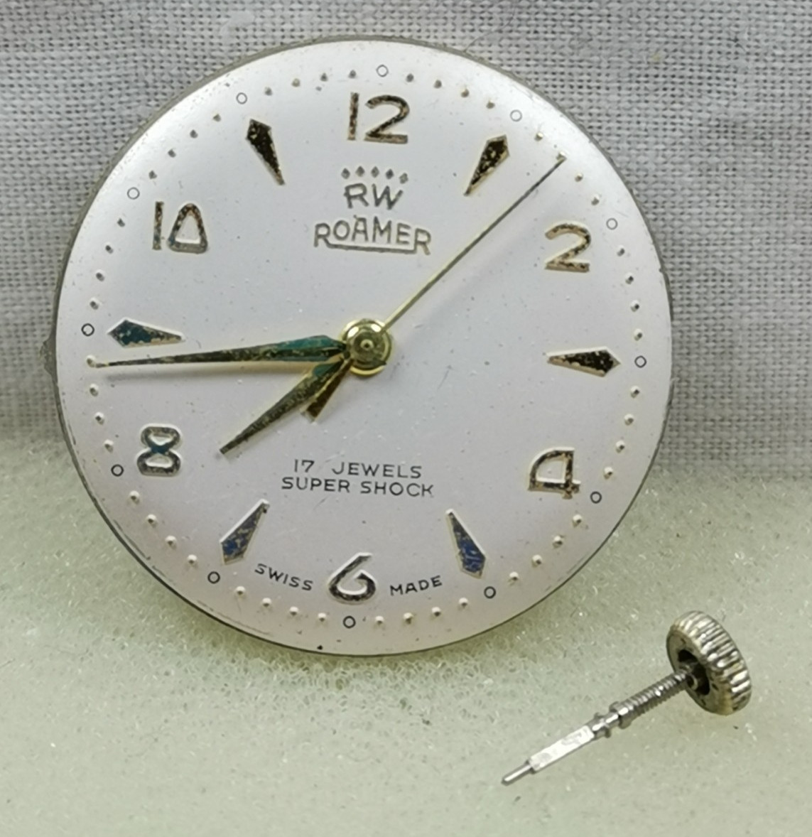 Roamer RW 17J Cal. MST 372 Swiss Wristwatch Movement Parts/ Repair!