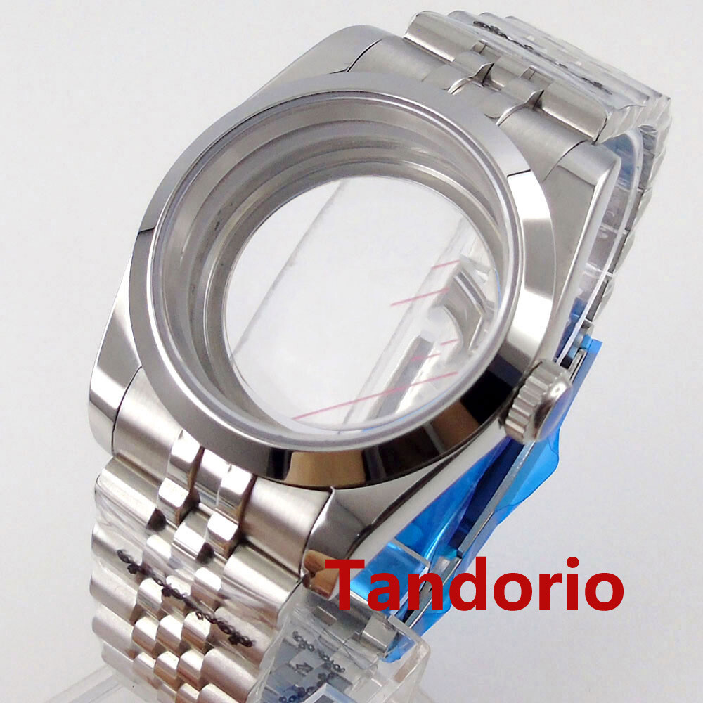 Stainless Steel Watch Case 36mm For NH35 NH36 MIYOTA 8215 Mingzhu 2813 Movement