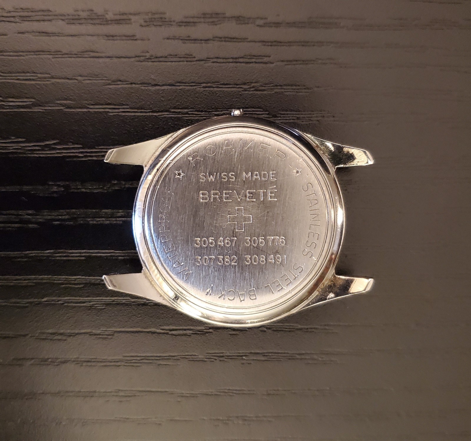 Vintage 1960s Swiss Roamer Vanguard Stainless Steel Case/Crystal and Blue Dial