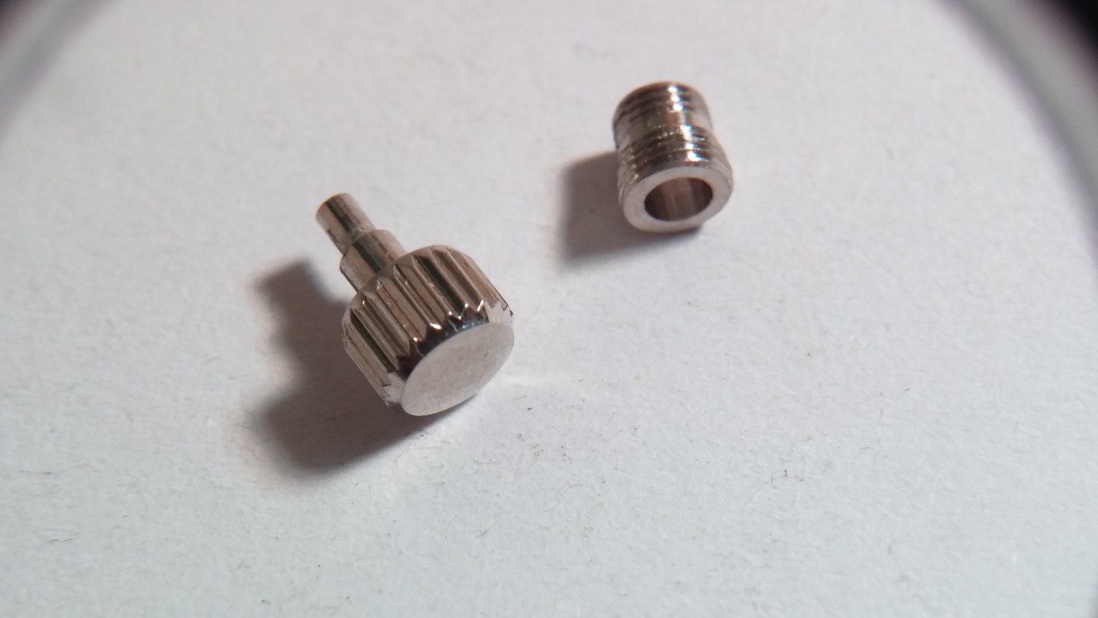 “Unbranded waterproof screwdown Crown and Tube. Crown (approx 4.3mm-4.5mm) and h