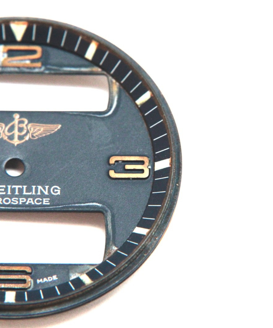 GENUINE BREITLING AEROSPACE NAVY WATCH DIAL 32.5MM Diameter “C158”