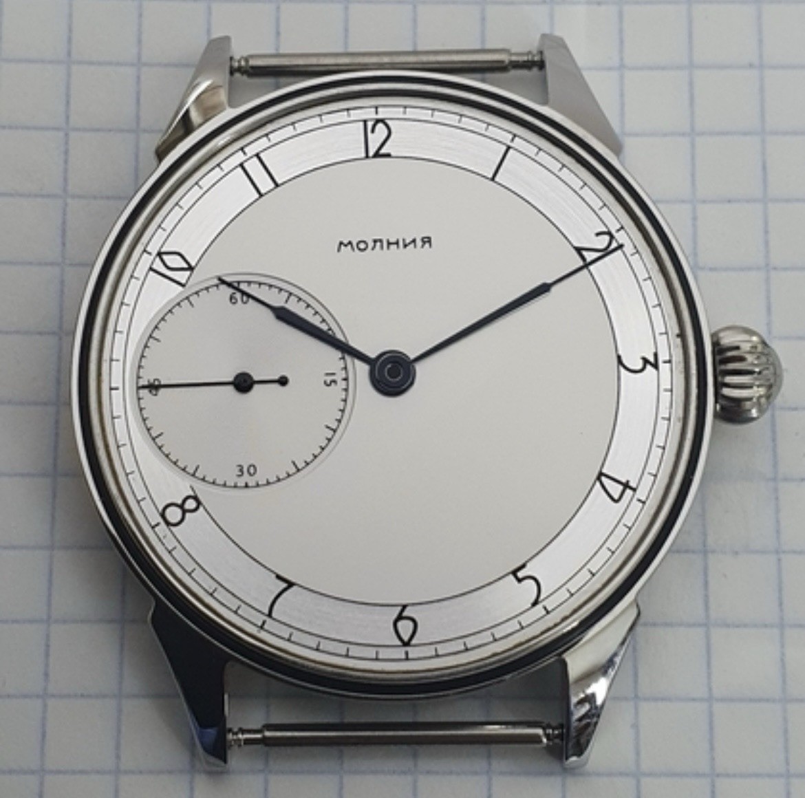 Molnija Marriage Watch Parts Set – Case Dial Hands – No Movement – Aftermarket