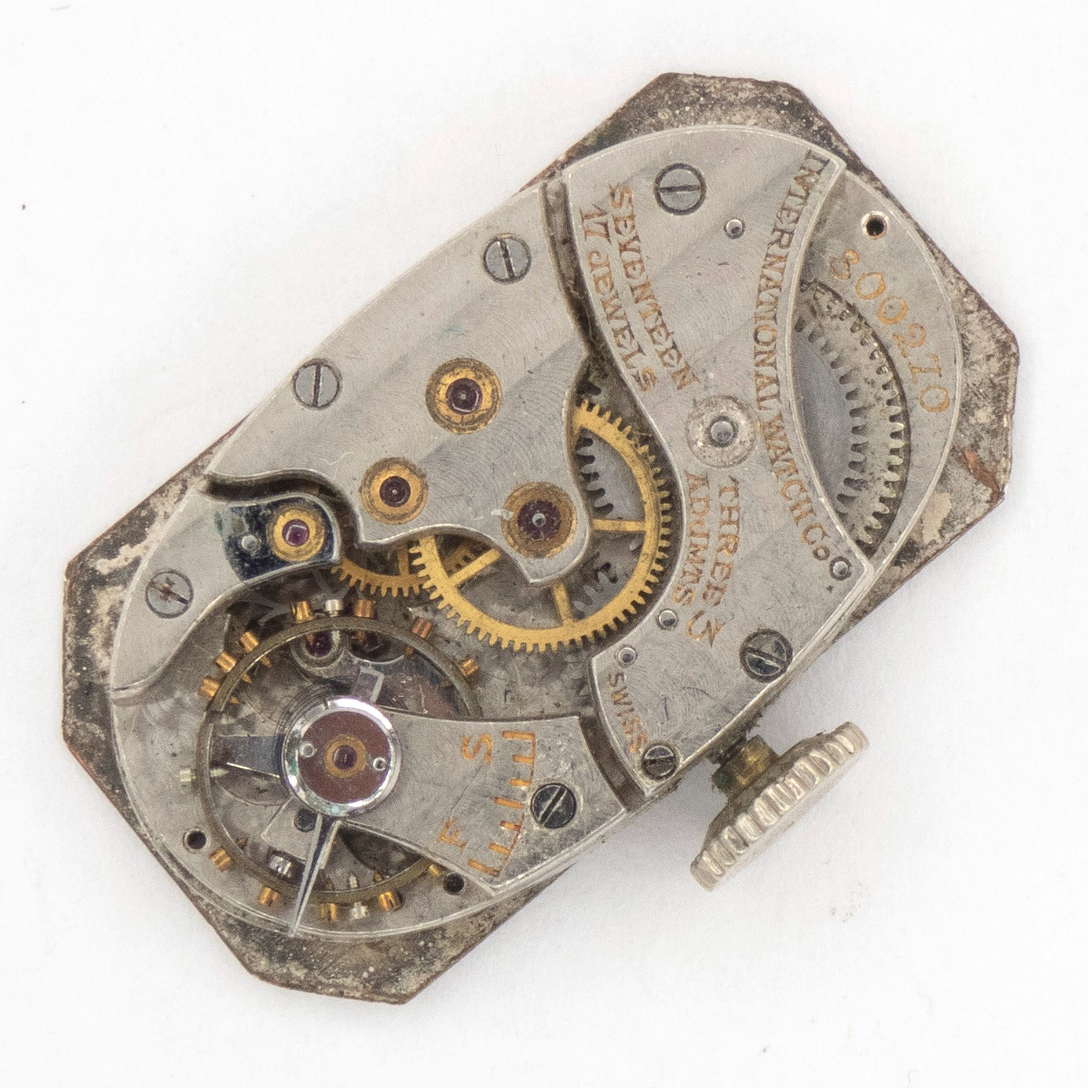 Vintage International Watch Co. IWC 12.5 x 21.9 x 4.1 mm Wristwatch Movement