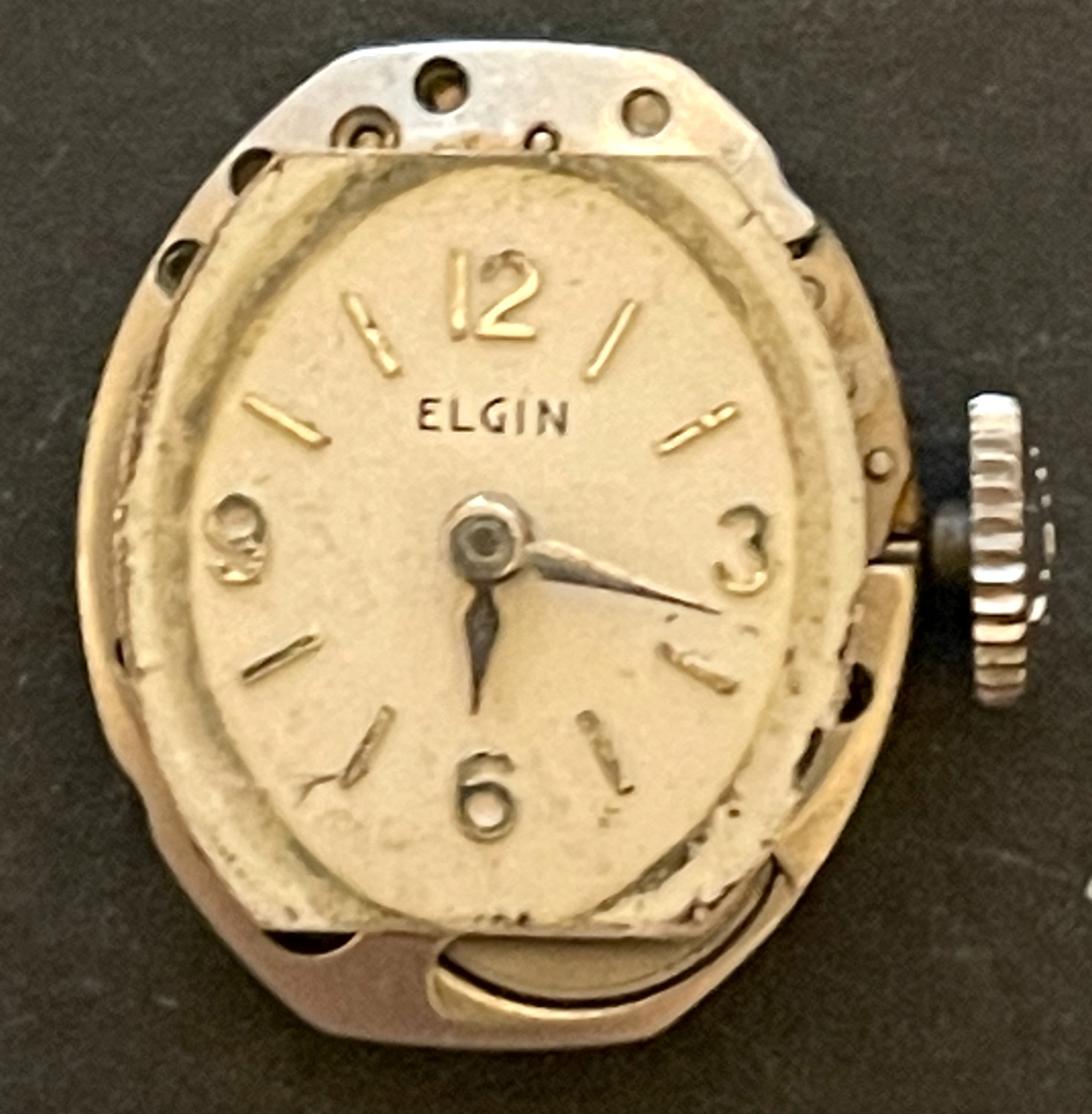 Vintage Elgin Cal 902 Ladies Watch Movement Women’s Good Balance 17j USA