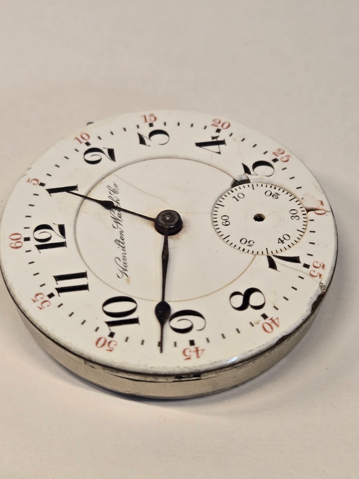 18s Hamilton Pocket Watch Movement – Grade 940 – 21 Jewels, Adjusted 5 Positions