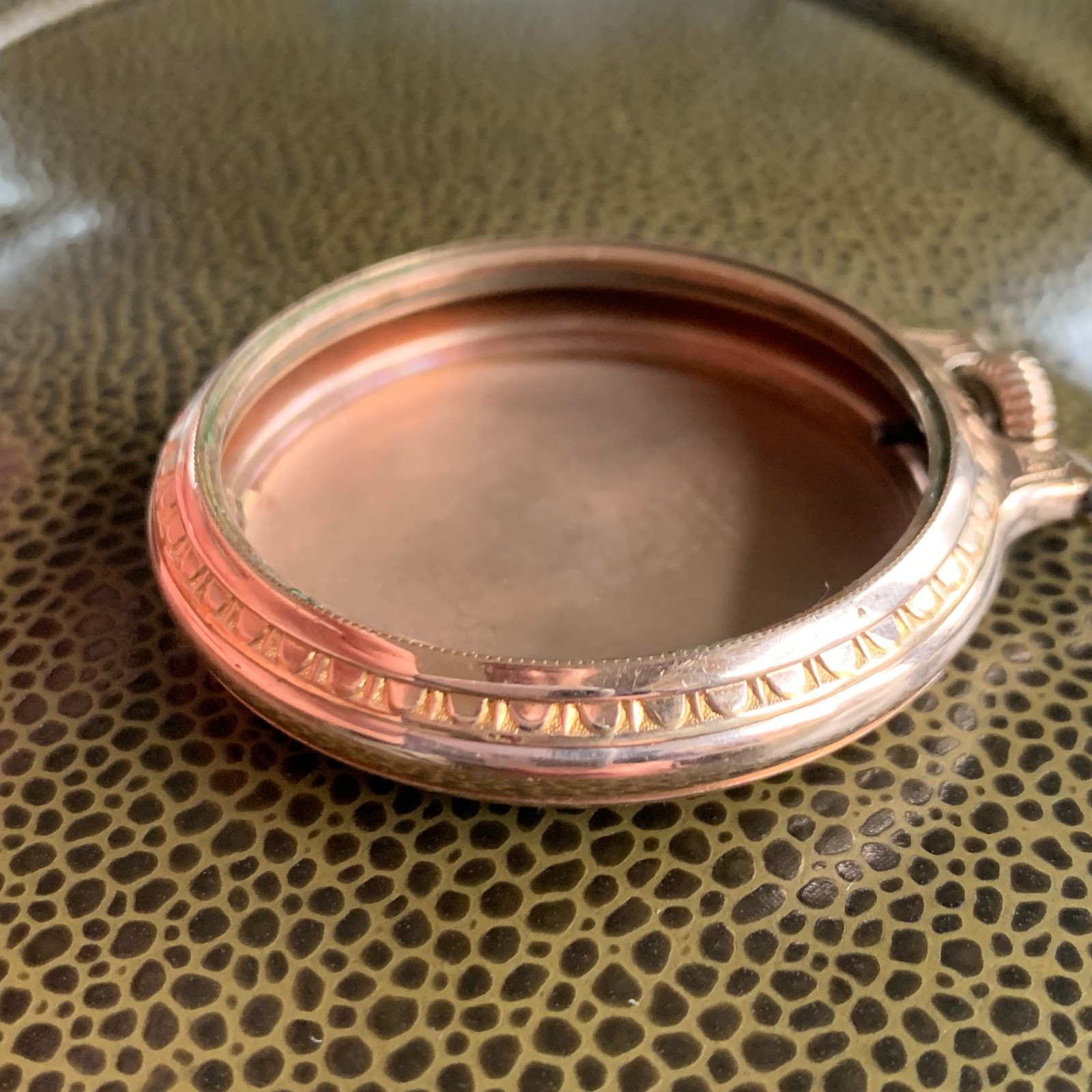 Wadsworth 10K Gold Filled BOC Railroad Case Fits Hamilton Pocket Watch #2