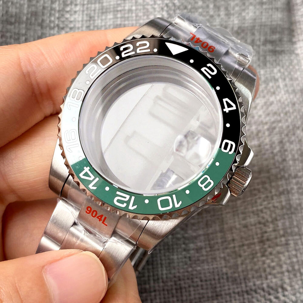 Tandorio 40mm Watch Case 20ATM Diver Sapphire Glass Fit Auto NH35 NH36 PT5000