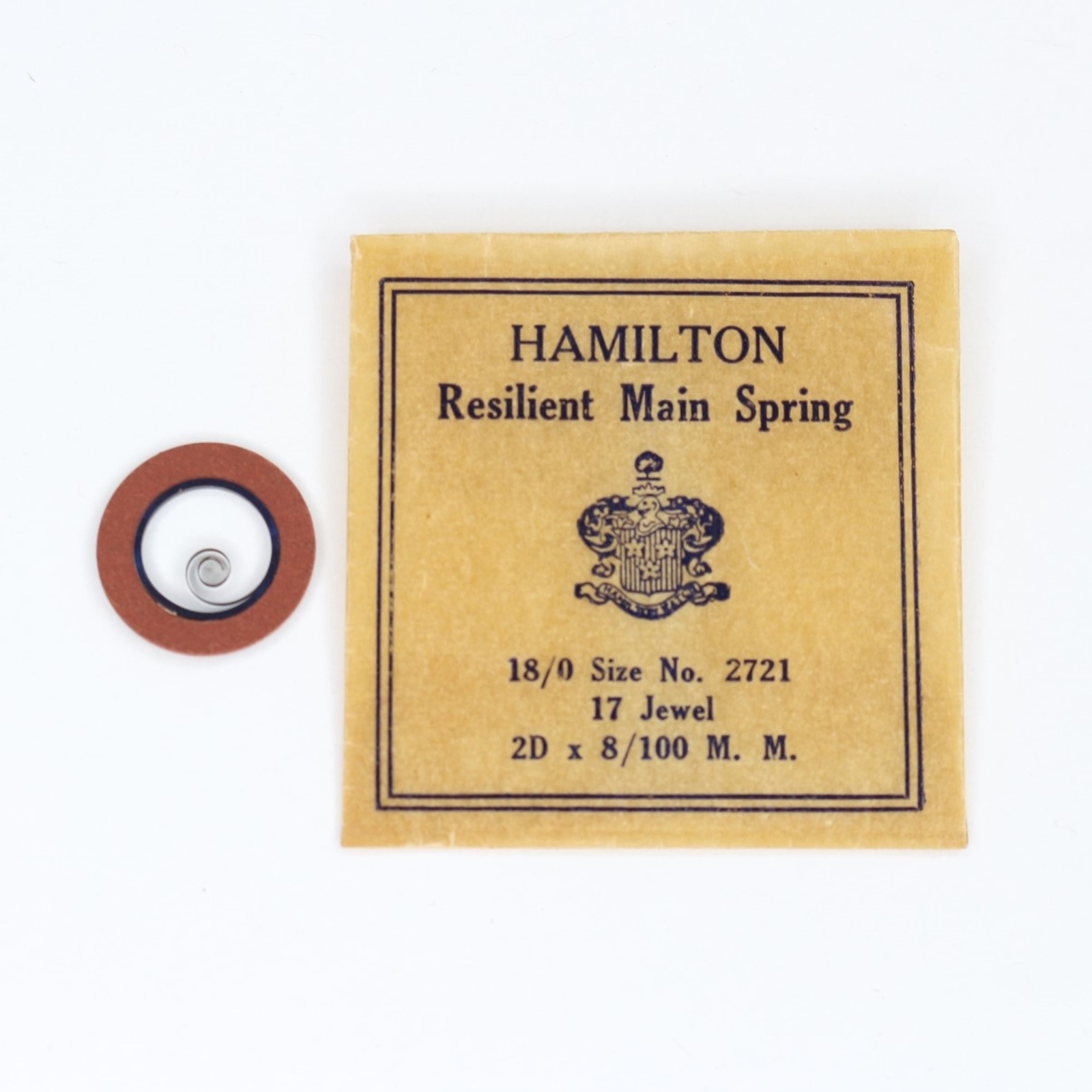 Hamilton Mainspring 18/o Size Watch Part # 2721 – MX488