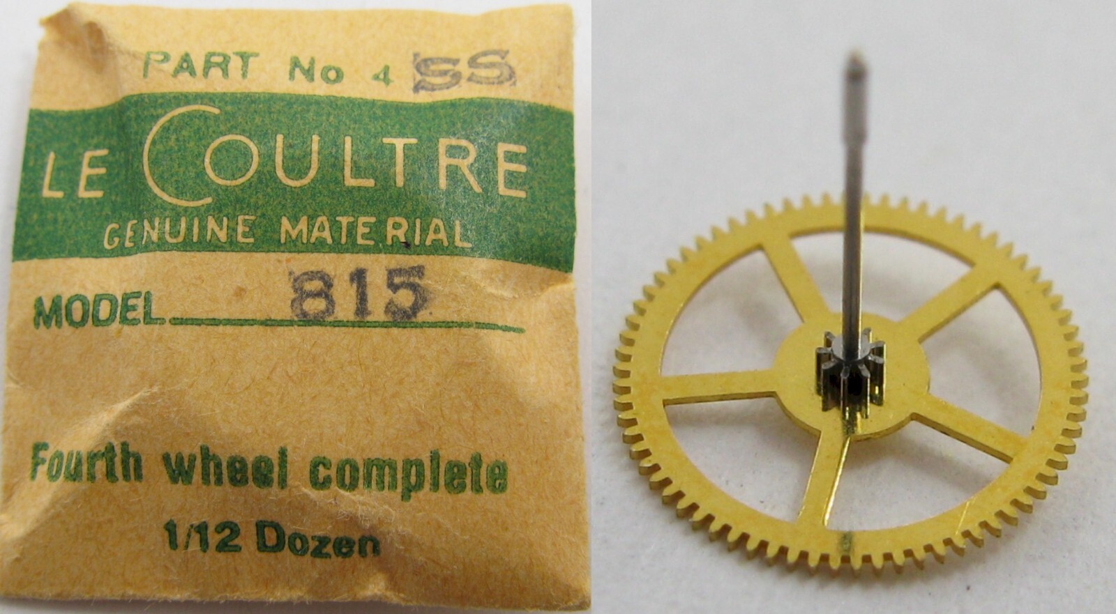LeCoultre 815 watch movement part: sweep second #227 height 7.2 mm