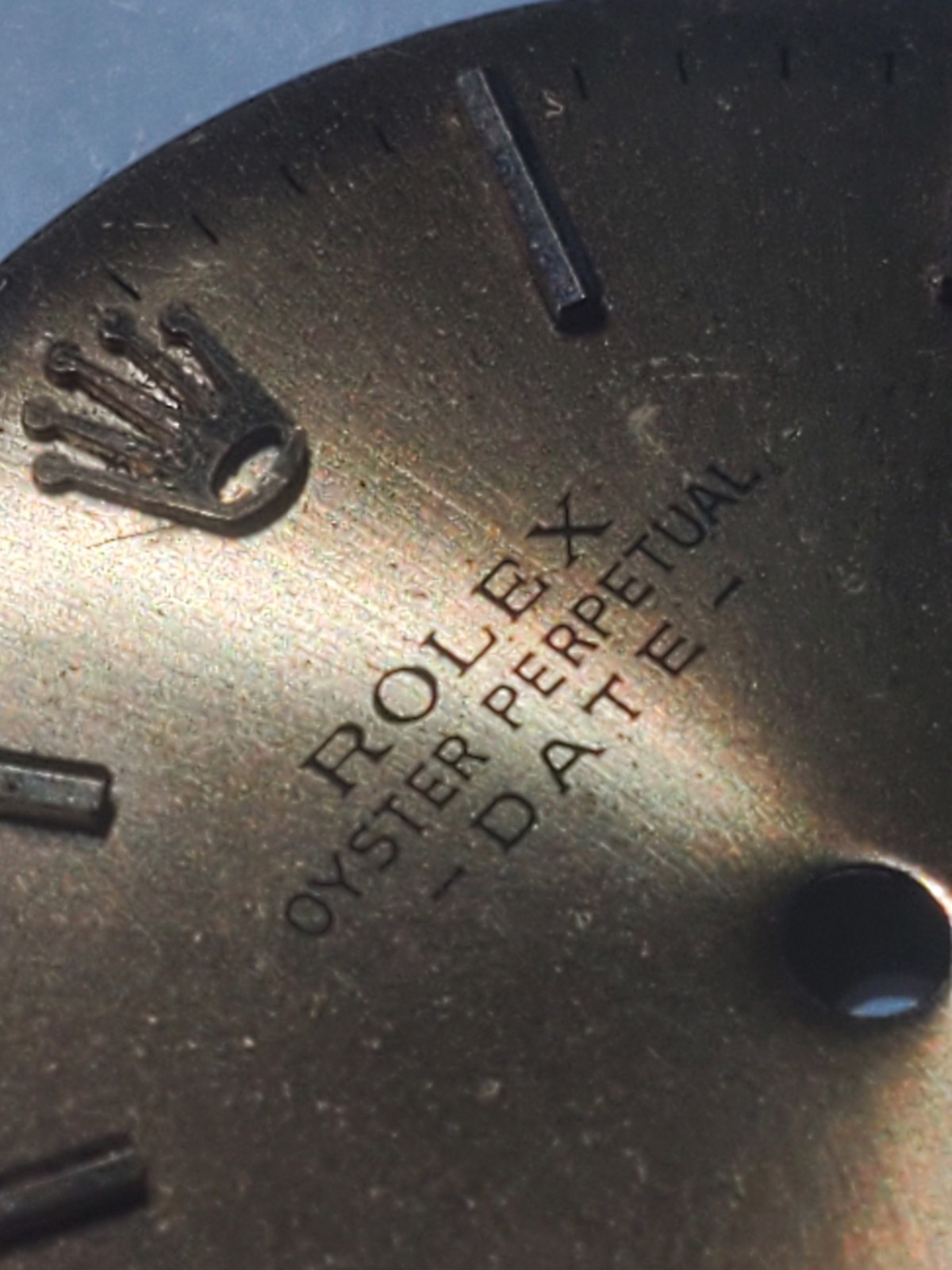 Used Rolex Oyster Perpetual Date Ref. 1500 Non-quickset Gold Dial & Hands Parts