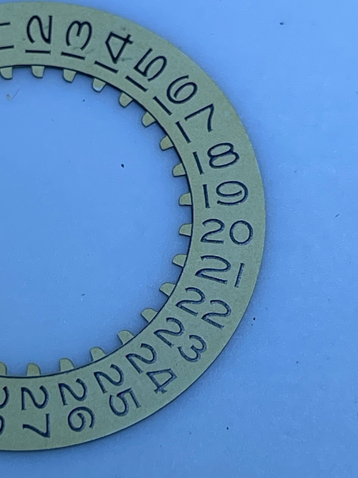 Vintage Genuine Rolex Date Disc for Caliber 3035