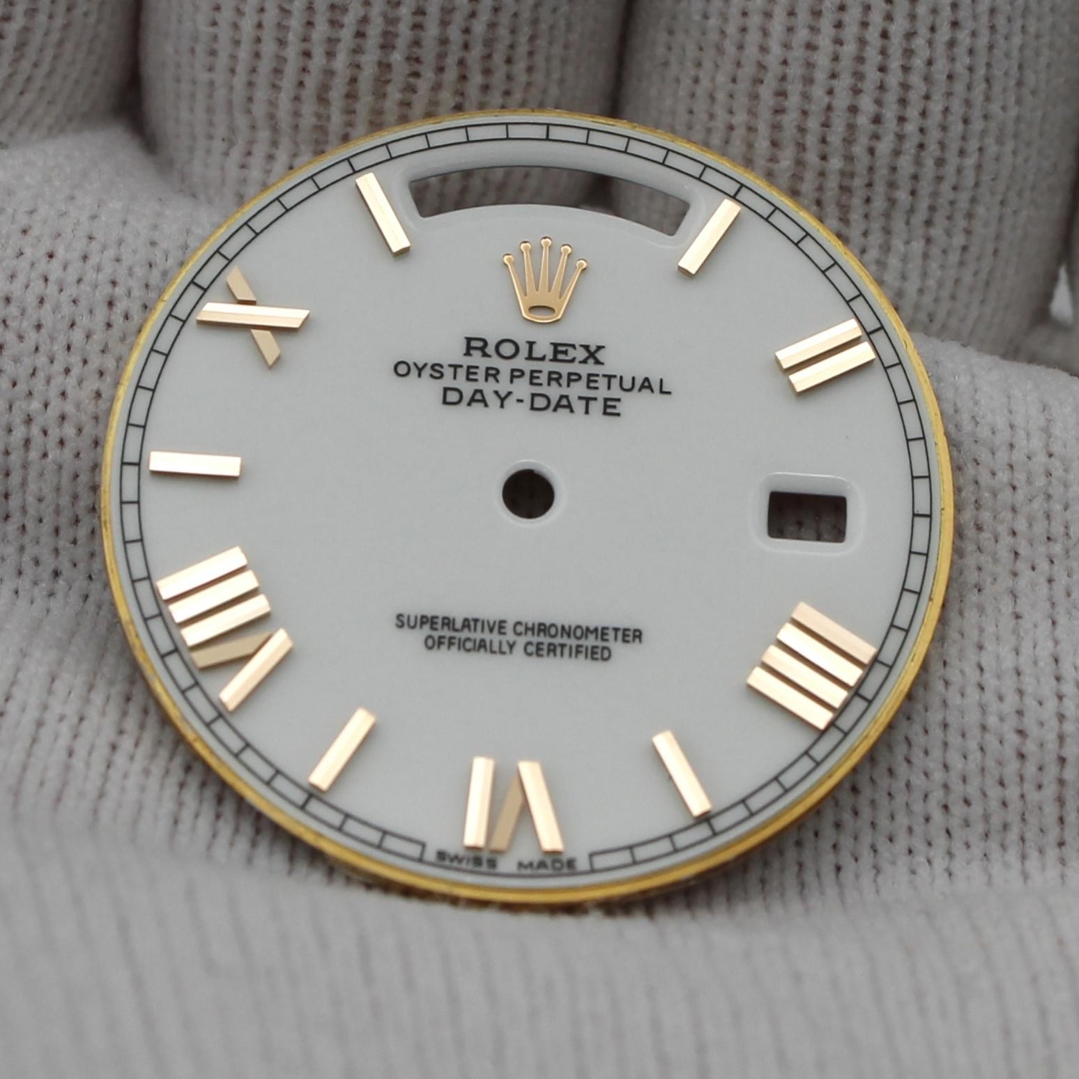Rolex Day-Date White Roman Numerals Dial 228235