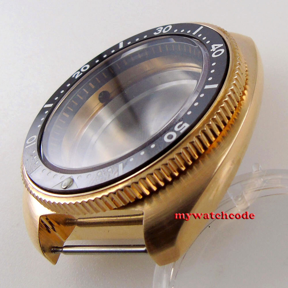 CUSN8 solid Bronze case Sapphire glass Ceramic Bezel watch case For NH35A NH36A