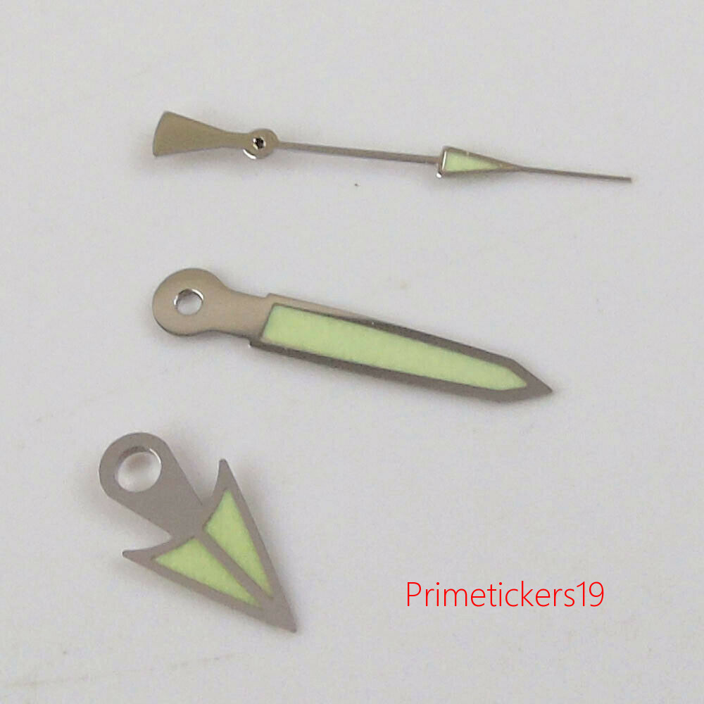 Green Luminous Watch Hands Parts Fit For NH36A NH35A 7S26 4r25 6309 7002 7009