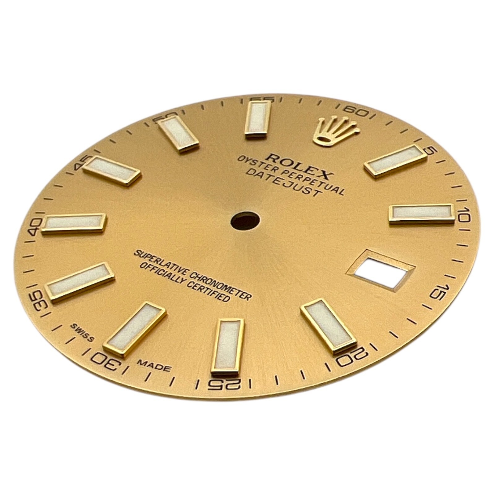 Genuine Rolex Oyster Perpetual Datejust 41mm Dial Champagne Gold 116333
