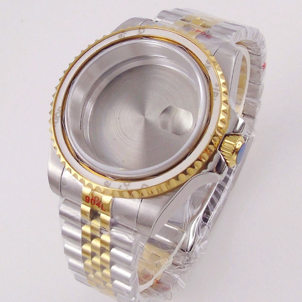 200M Diver Watch Case 40mm Sapphire Fit NH35 NH34 GMT PT5000 Steel Slide Buckle