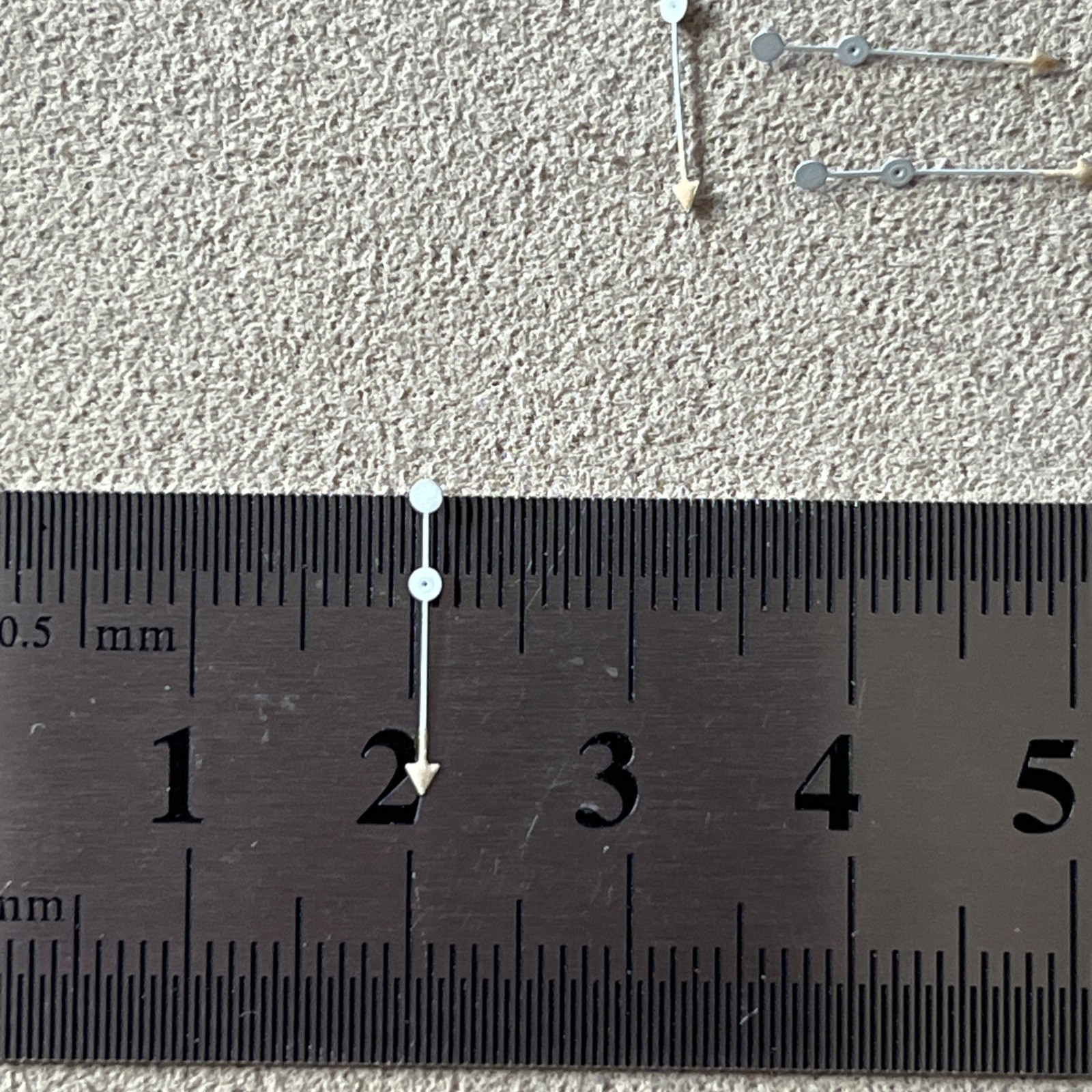 Waltham Watch Second Hand White w/ Arrow Total Length 14.5-15 mm