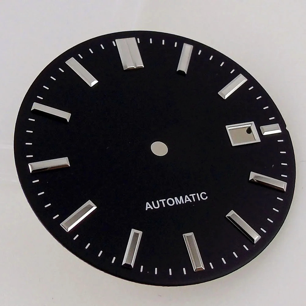 33.5Mm Watch Dial Face for NH35 NH36 NH37 NH38 NH39 Movement Silver Index Steril