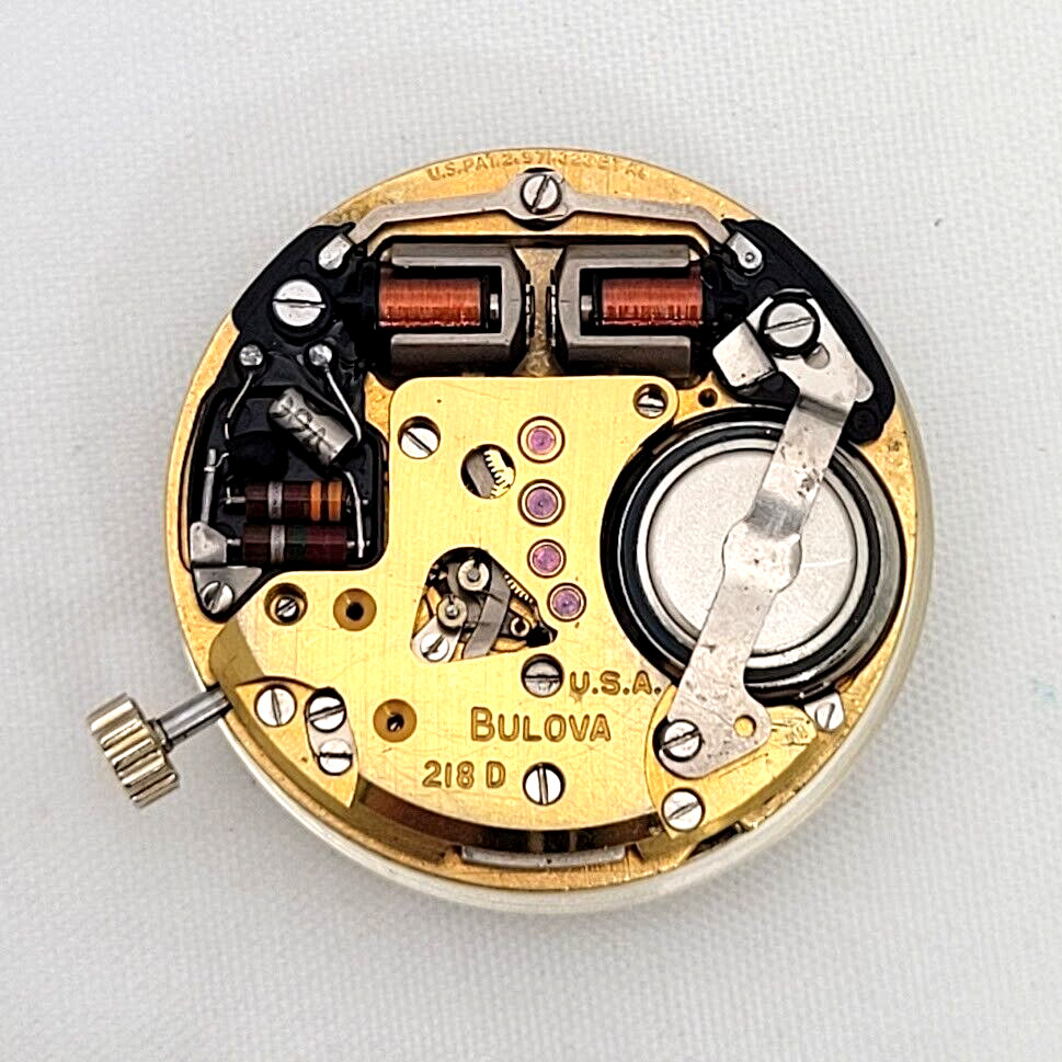 🔥🔥 BULOVA ACCUTRON – Movement + Dial + Crystal + Back Gasket & Retaining Ring!