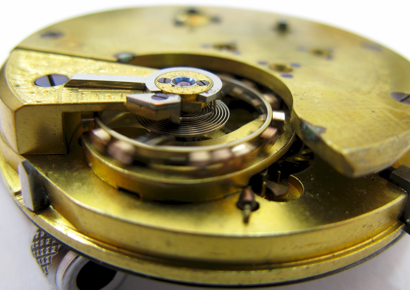 Experimental Pocket stop Watch Edwards West Bromwich Key Wind & Set dia: 48.2 mm