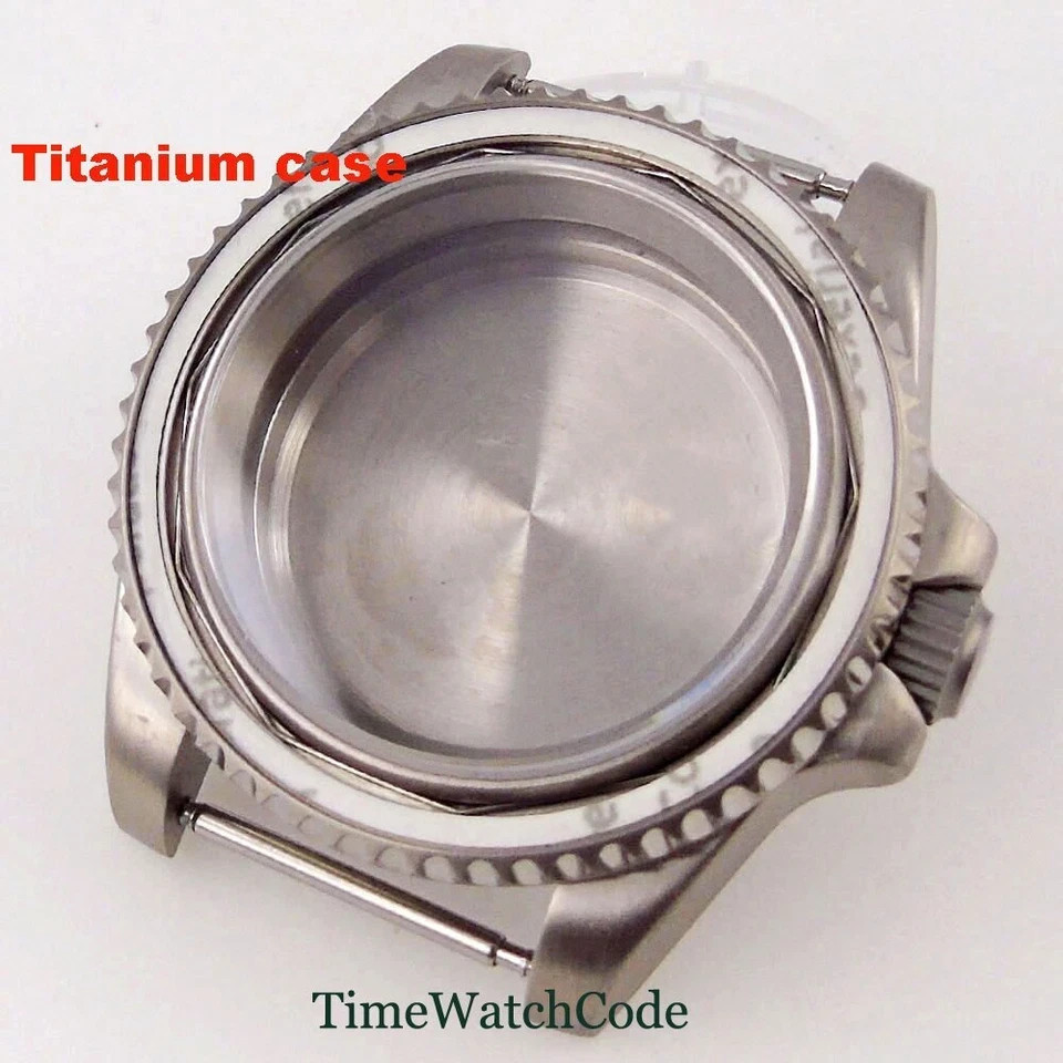 Titanium Watch Case 40mm 200m Waterproof Fit NH35 NH36 ETA2824 PT5000 Movement