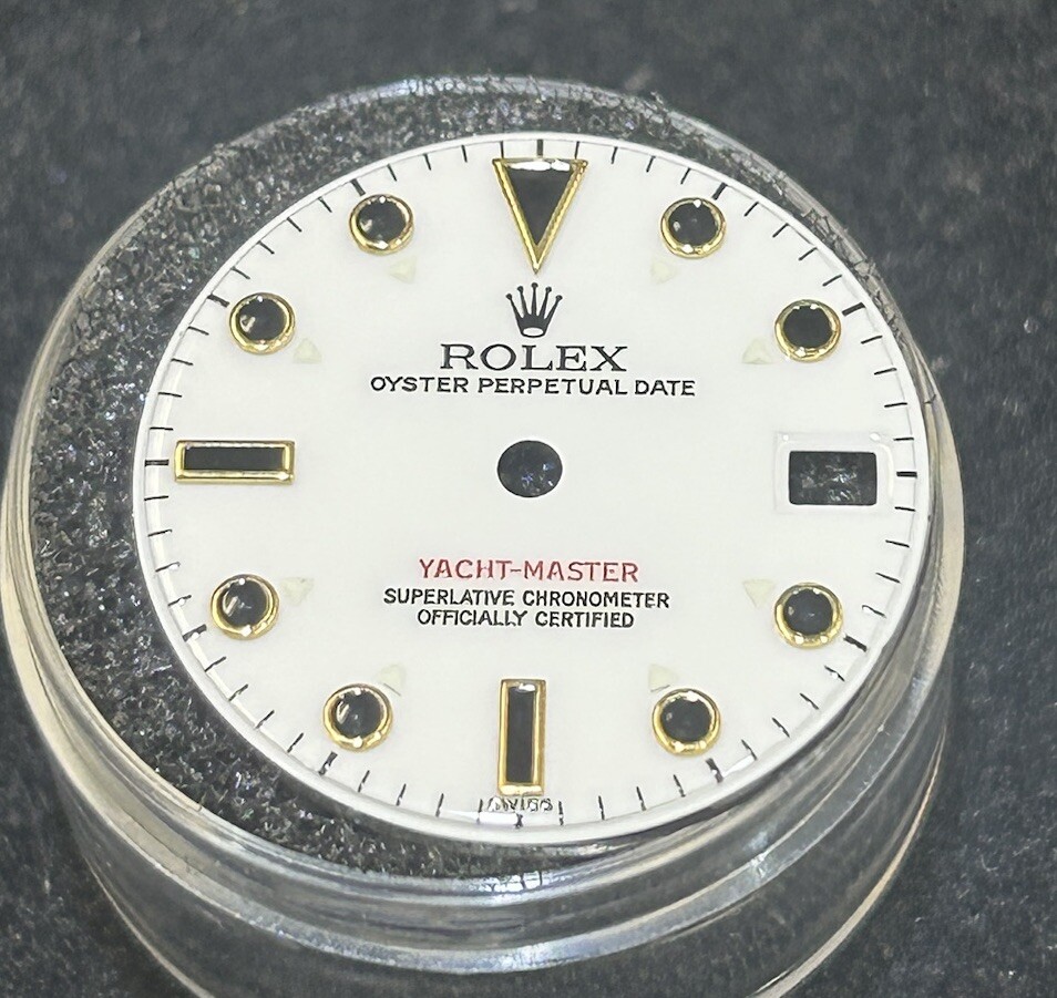Rolex Yacht Master MidSize White Sapphire Dial for Ref. 168623, 168628,68623 OEM