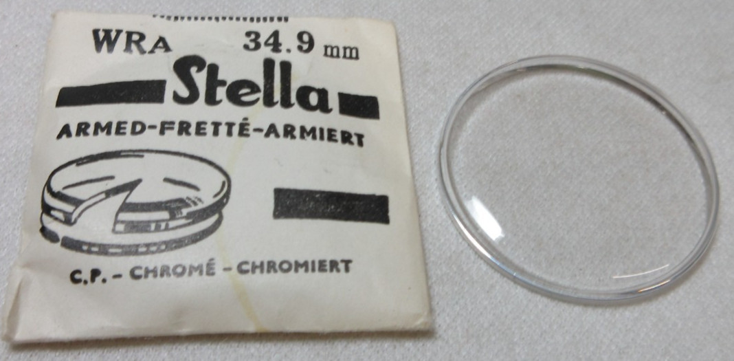 STELLA WATCH CRYSTAL WRA 34.9 MM WATCHMAKER REPLACEMENT PART #4
