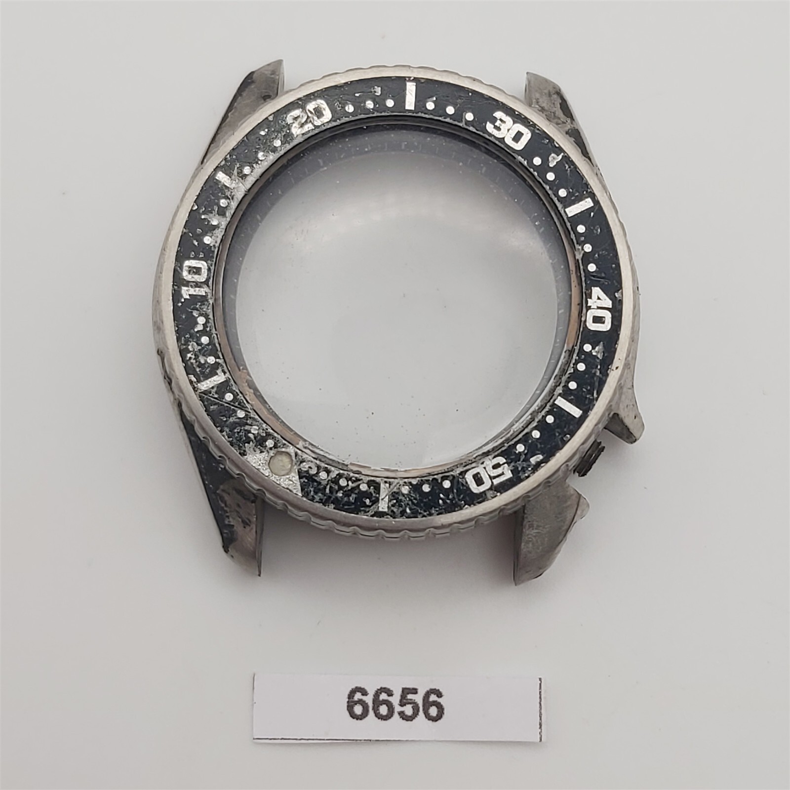 USED POLISHED SEIKO 4205 0155 MIDSIZED WATCH DIVER CASE AND BEZEL KIT BVT06656