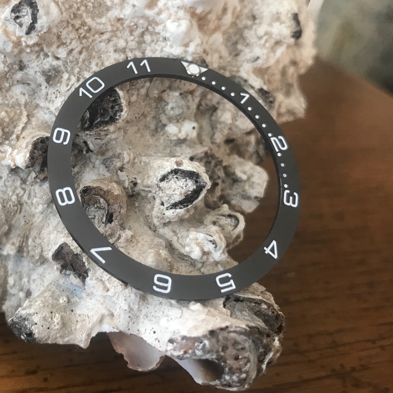 Ceramic Black Dual Time Bezel Insert for Seiko Turtle SRP ~ US Seller+Ships Fast