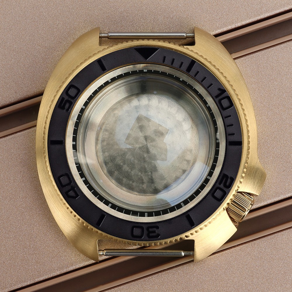 FEIYASHI turtle Style Sapphire 44mm Steel Watch Cases 10ATM For Seiko NH35 NH36