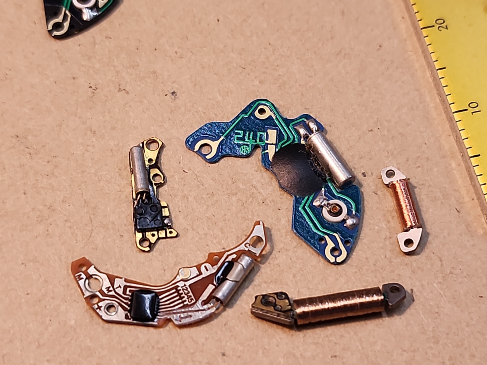 Lot Of Mixed NOS Circuits Coils Quartz Watch Parts Repairs Spares-PUW, Citizen..