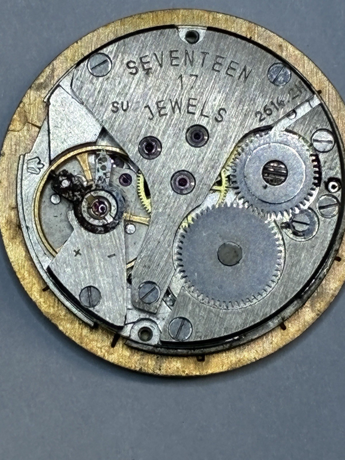 Sekonda 2614.2H Mechanical Manual Wind Watch Movement 17 Jewels Metal