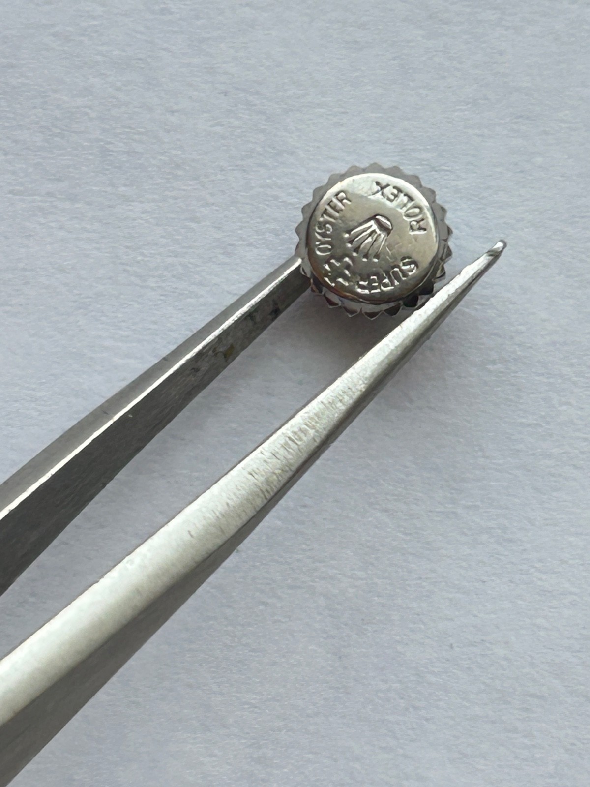 1 x Vintage Rolex 5.9 mm Super Oyster Steel Crown perfect condition vintage