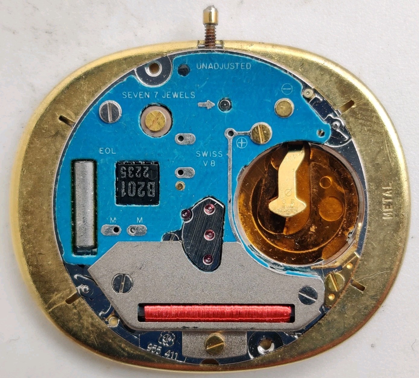 Vintage ETA Cal. 955.411 Quartz watch movement Works