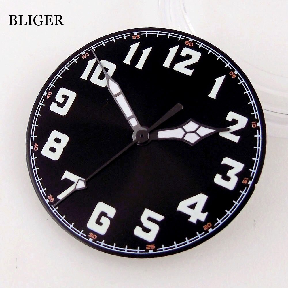 200M Waterproof Brushed Watch Case fit NH35A NH36A PT5000 ETA2824 Luminous hand