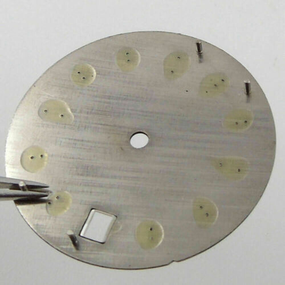 29mm Green Lume Sunburst Watch Dial Fit For NH35/NH35A Movement Date Window