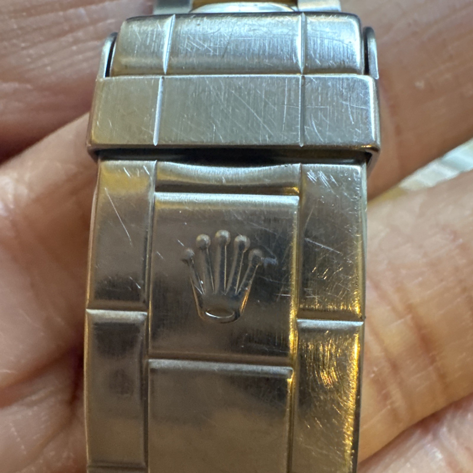 Vintage Rolex 93153-18 16613 16803 Submariner clasp U4 Circa 1988