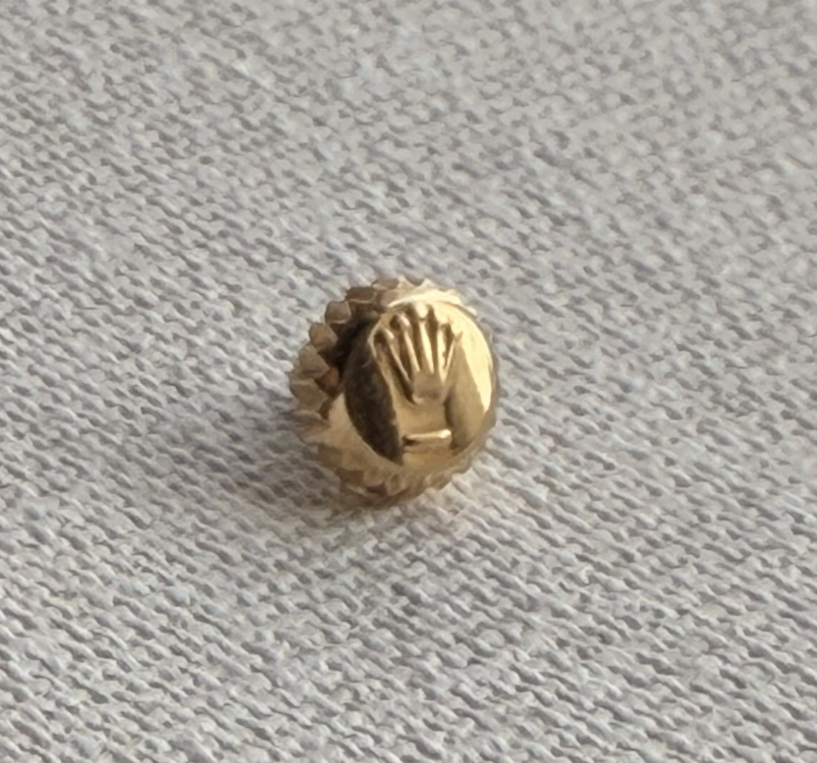 Genuine Rolex 241 24-603-8 Yellow Gold Crown 6mm