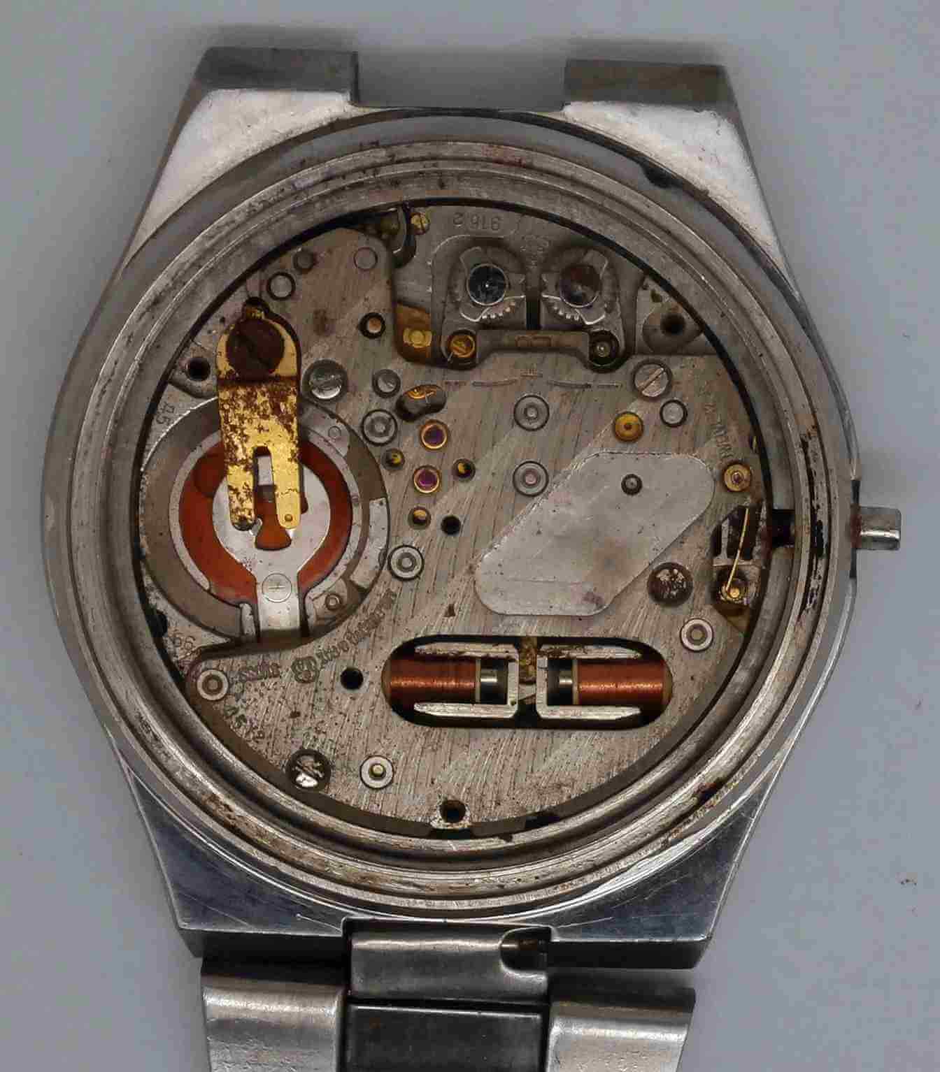 VTG TITUS Tuning Fork Steel Wristwatch. Ref: 9308. Cal: 9162. For Repairs