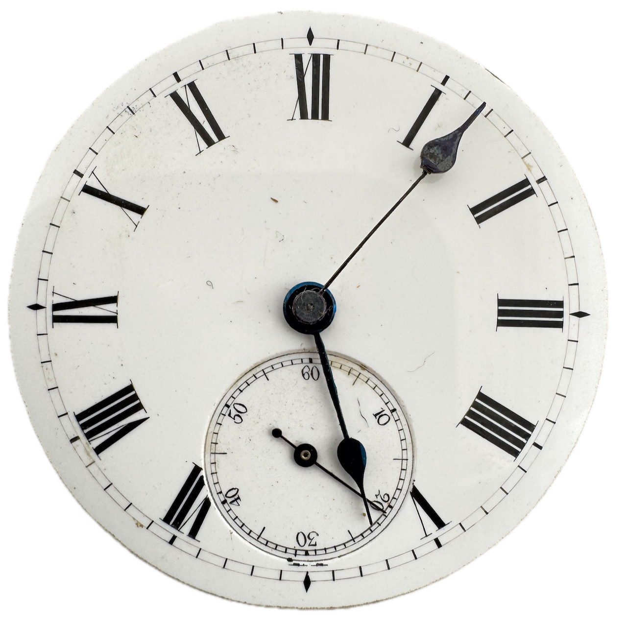 Antique Unbranded Compensation Balance Key Wind Pocket Watch Movement Swiss