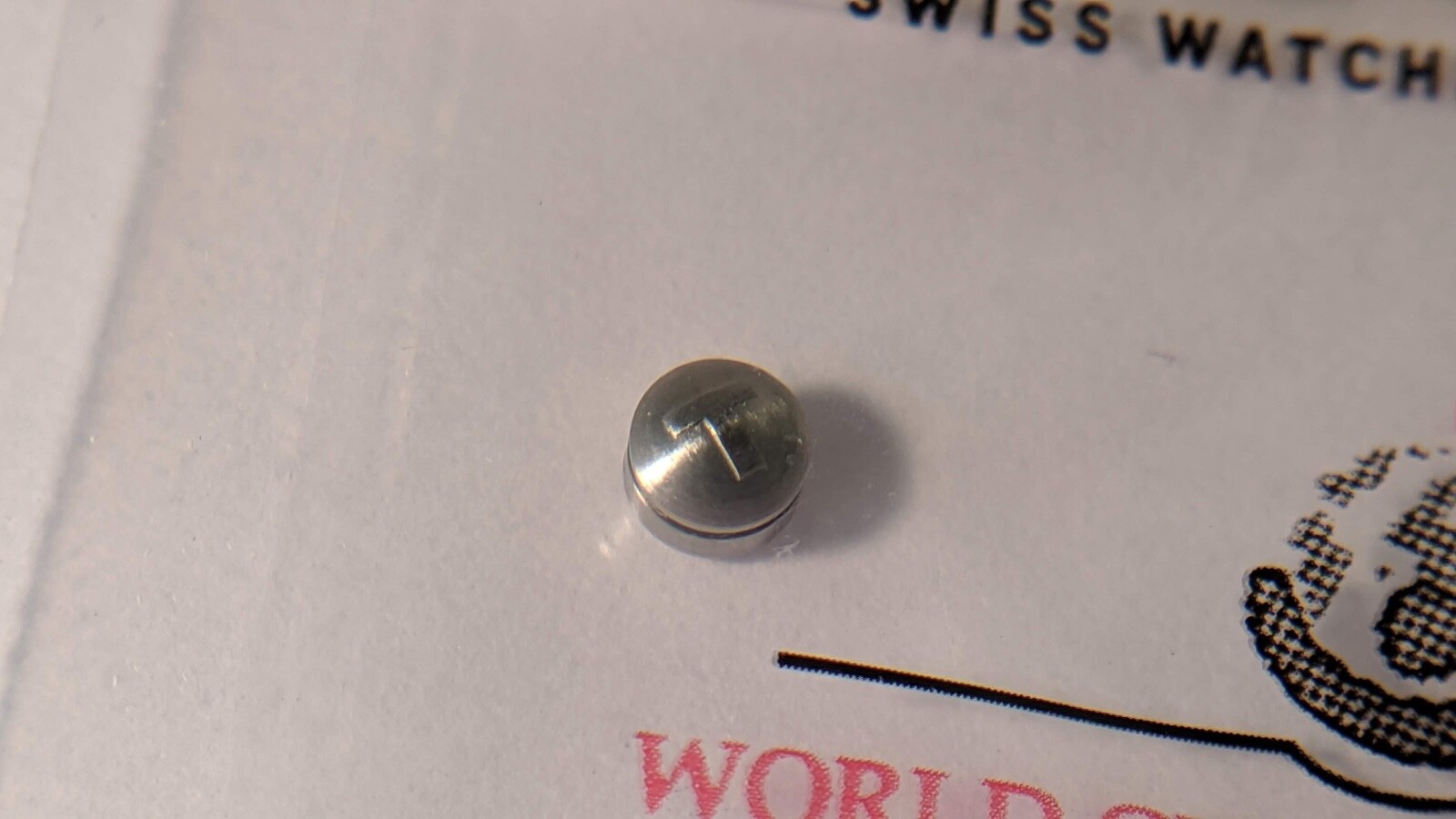 Tissot CROWN White (08) 3.5mmx2.7mm) NEW M0.90 (tap 10)